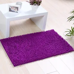 Fluffig badrumsmatta - matta - halkskydd