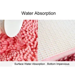 Tapis de bain moelleux - tapis - antidérapant
