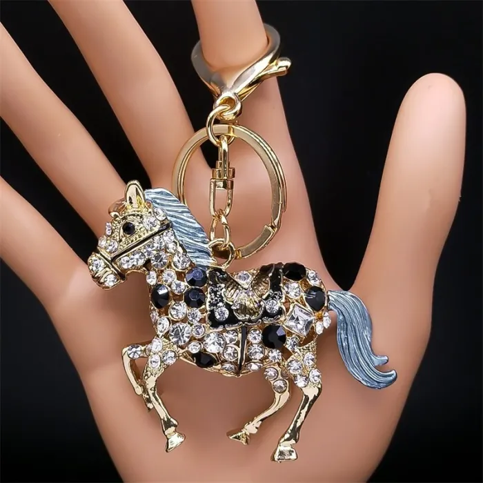 llaveroLlavero caballo de cristal