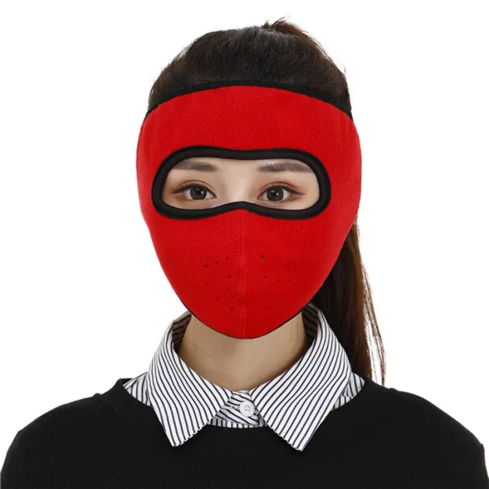 Warme Fleece-Gesichtsmaske - winddicht / staubdicht