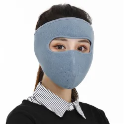 Varm ansiktsmask i fleece - vindtät/dammtät