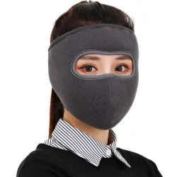 Varm ansiktsmaske i fleece - vindtett / støvtett