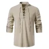 Camicia classica a maniche lunghe - scollo allacciato
