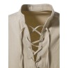 Klassisk langærmet skjorte - bindebånd i halsudskæringen