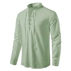 CamisetasCamisa clásica manga larga - escote anudado