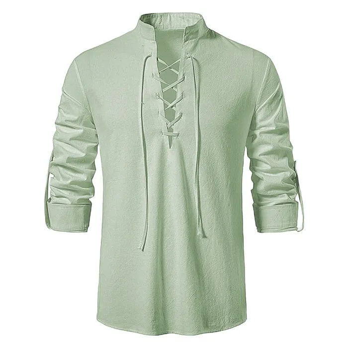 Classic long sleeve shirt - tie up necklineT-shirts