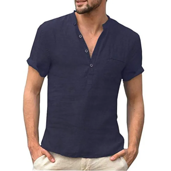 CamisetasCamisa clásica manga corta - escote abotonado