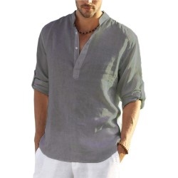 Classic long sleeve shirt - buttoned necklineT-shirts