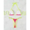Baño y ropaConjunto de bikini sexy - con adornos de metal