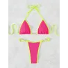 Baño y ropaConjunto de bikini sexy - con adornos de metal