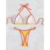 Ensemble bikini sexy - avec des décorations en métal