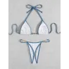 Baño y ropaConjunto de bikini sexy - con adornos de metal
