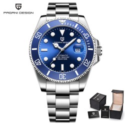 Pagani Design - automatisch edelstalen horloge - waterdicht - blauwHorloges