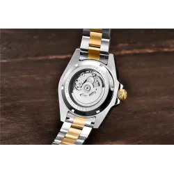 Pagani Design - automatic stainless steel watch - waterproof - gold / blueWatches