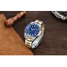 Pagani Design - automatic stainless steel watch - waterproof - gold / blueWatches