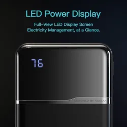 Banque d'alimentation portable - chargeur de batterie externe - double USB - écran LCD - 10000mAh