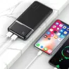 Banque d'alimentation portable - chargeur de batterie externe - double USB - écran LCD - 10000mAh