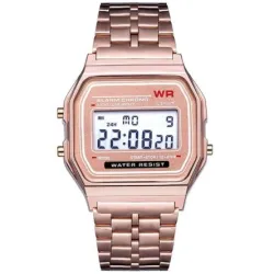Retro elektronisk klokke - vanntett - unisex