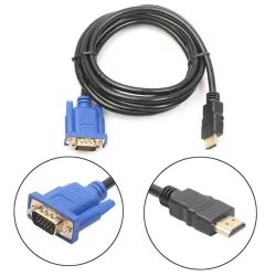 HDTV - HDMI uros VGA - HD-15 uros - 15 Pin - sovitin - kaapeli - 1080P - 1,8 m