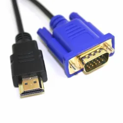 HDTV - HDMI uros VGA - HD-15 uros - 15 Pin - sovitin - kaapeli - 1080P - 1,8 m