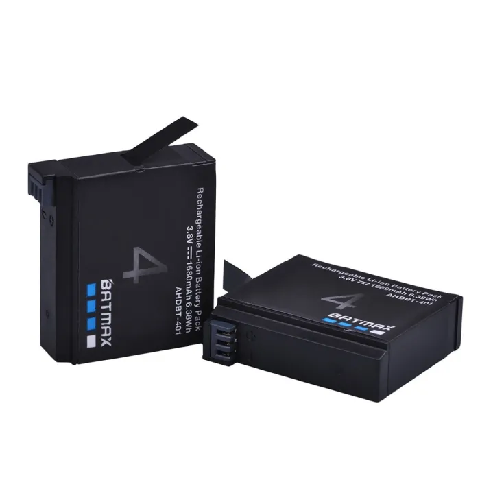 AHDBT-401 - 1680 mAh akku - GoPro Hero 4:lle - 2 kpl