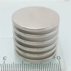 N52 - neodyymimagneetti - vahva pyöreä levy - 25mm * 2mm - 10 kpl