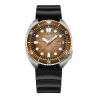 LIGE - Montre à quartz en acier inoxydable - étanche - bracelet en silicone - marron