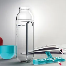Daily pill organizer - box - vattenflaska - läckagesäker - 600ml