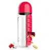 Daily pill organizer - box - vattenflaska - läckagesäker - 600ml