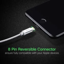 Ugreen - 24A MFi - USB til lyn - datakabel - hurtiglader