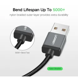 Ugreen - 24A MFi - USB til lyn - datakabel - hurtiglader