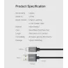 Ugreen - 24A MFi - USB til lyn - datakabel - hurtiglader