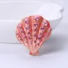 Concha de cristal - broche elegante