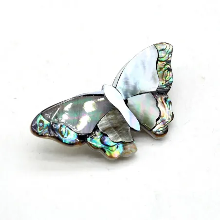 Papillon nacre - broche