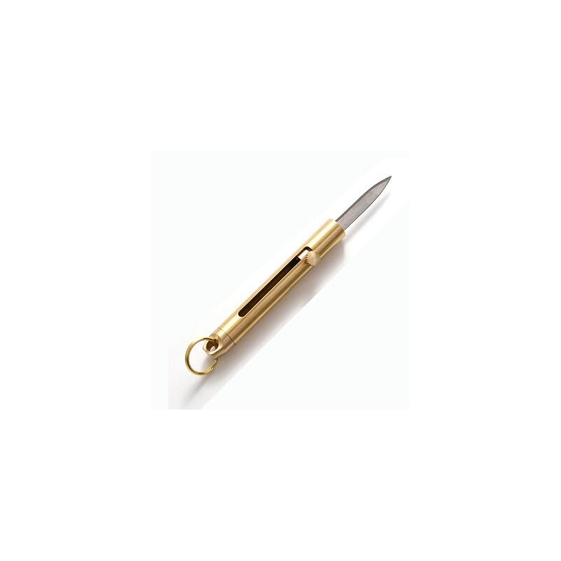 Mini coltellino tascabile - scorrevole - con portachiavi