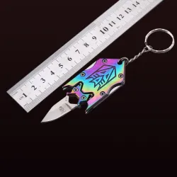 Mini folding pocket knife - with keychain - stainless steelKnives & Multitools