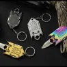 Mini folding pocket knife - with keychain - stainless steelKnives & Multitools