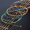 Cordes de guitare colorées - jeu de 6 pièces