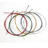 Fargerike gitarstrenger - 6 deler sett