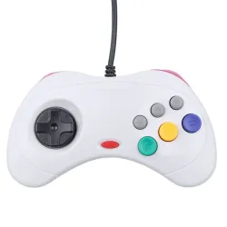 USB kablet gamepad - 6 knapper controller - til Sega MD2 / Genesis