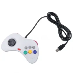 Manette filaire USB - manette 6 boutons - pour Sega MD2 / Genesis