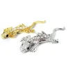 Metalowa jaszczurka z kryształkami - naklejka na samochódNaklejki