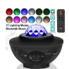 Luz noturna LED - projetor de céu estrelado - alto-falante Bluetooth ativado por som