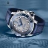 PAGANI DESIGN - orologio meccanico - acciaio inossidabile - impermeabile - cinturino in nylon - blu