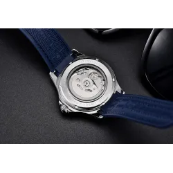 PAGANI DESIGN - mekanisk klokke - rustfritt stål - vanntett - nylonrem - hvit