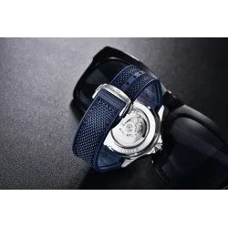 PAGANI DESIGN - mekanisk klokke - rustfritt stål - vanntett - nylonrem - hvit