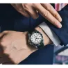 PAGANI DESIGN - montre mécanique - acier inoxydable - étanche - bracelet nylon - blanc