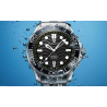 PAGANI DESIGN - zegarek mechaniczny - stal nierdzewna - pasek z siatki - wodoodporny - niebieskiZegarki