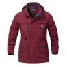 ChaquetasChaqueta militar con capucha para hombre - a prueba de viento - impermeable