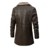 ChaquetasCálida chaqueta de cuero con pelo.